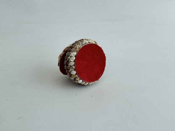 Deniz Kabuğu Kaplamalı Kutu 7x4cm - Mücevher Takı Kutusu - 4