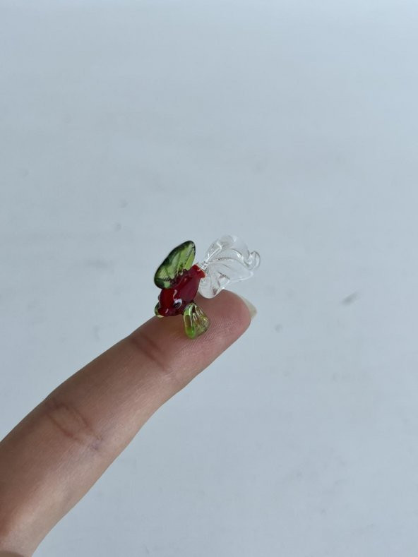 El Yapımı Mini Murano Cam Balık Biblo A113-01 - Resim 2