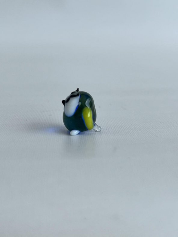 El Yapımı Mini Murano Cam Baykuş Biblo A113-03 - Resim 3