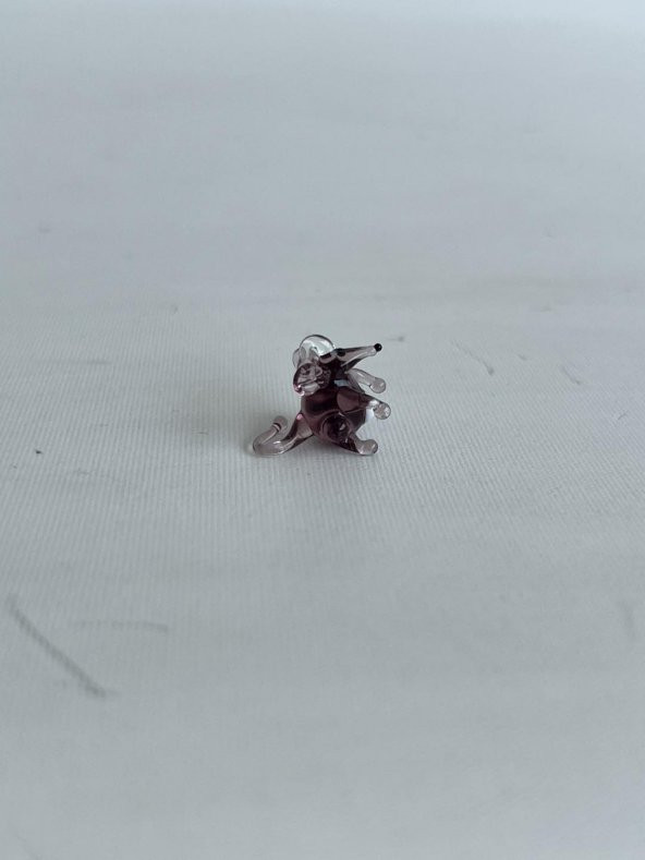 El Yapımı Mini Murano Cam Fare Biblo A114-03 - Resim 4