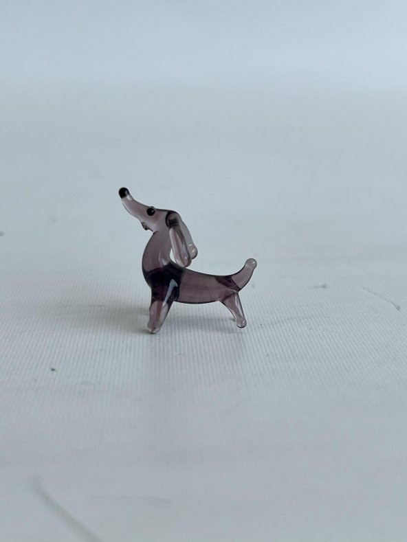 El Yapımı Mini Murano Cam Köpek Biblo A114-01 - 4