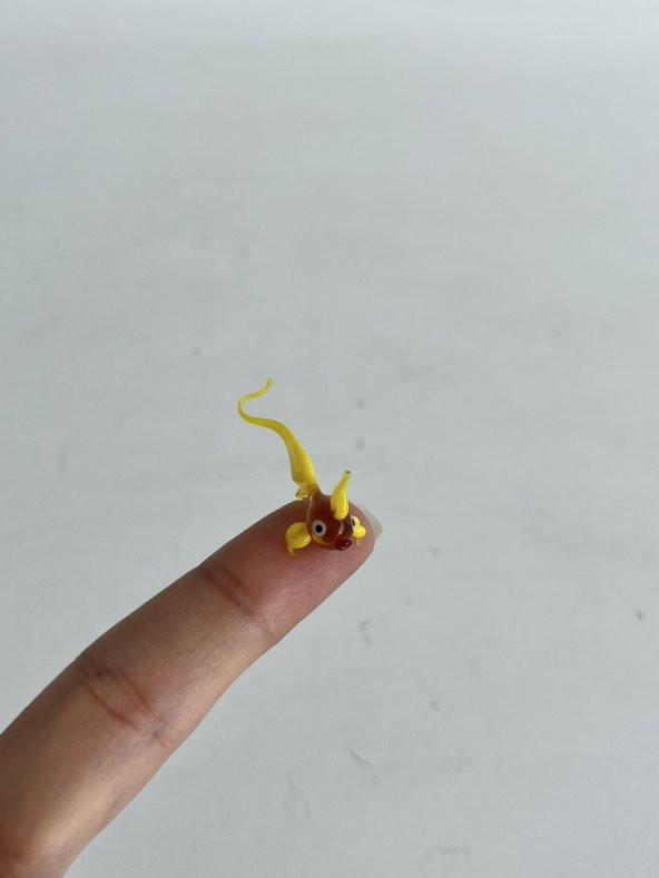 El Yapımı Mini Murano Cam Balık Biblo A115-01 - Resim 2