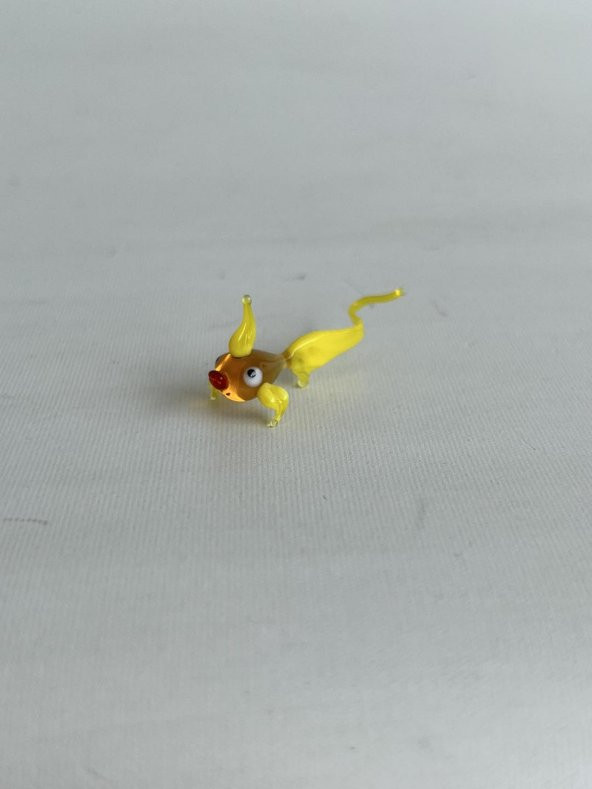 El Yapımı Mini Murano Cam Balık Biblo A115-01 - Resim 3