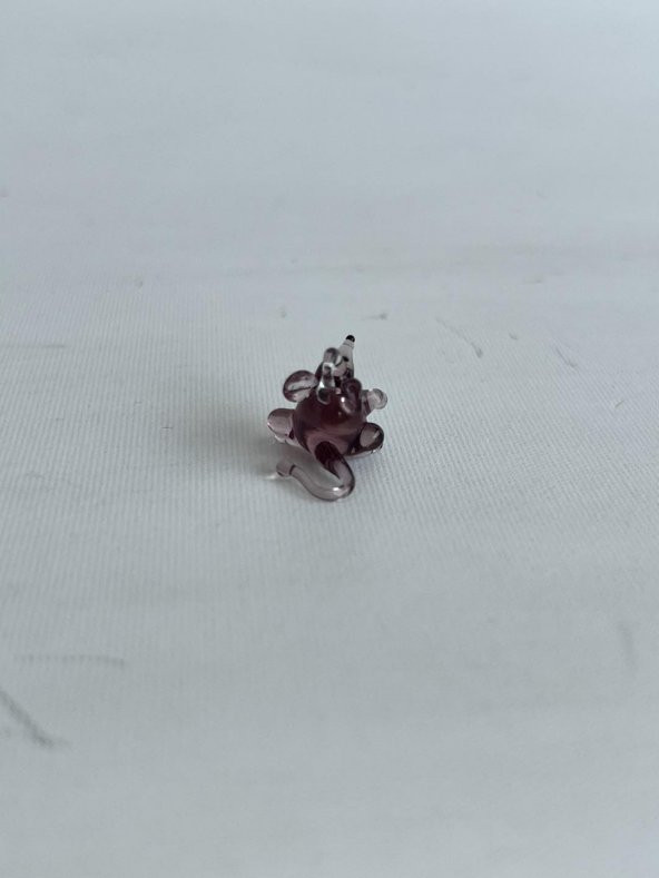 El Yapımı Mini Murano Cam Fare Biblo A114-03 - Resim 5