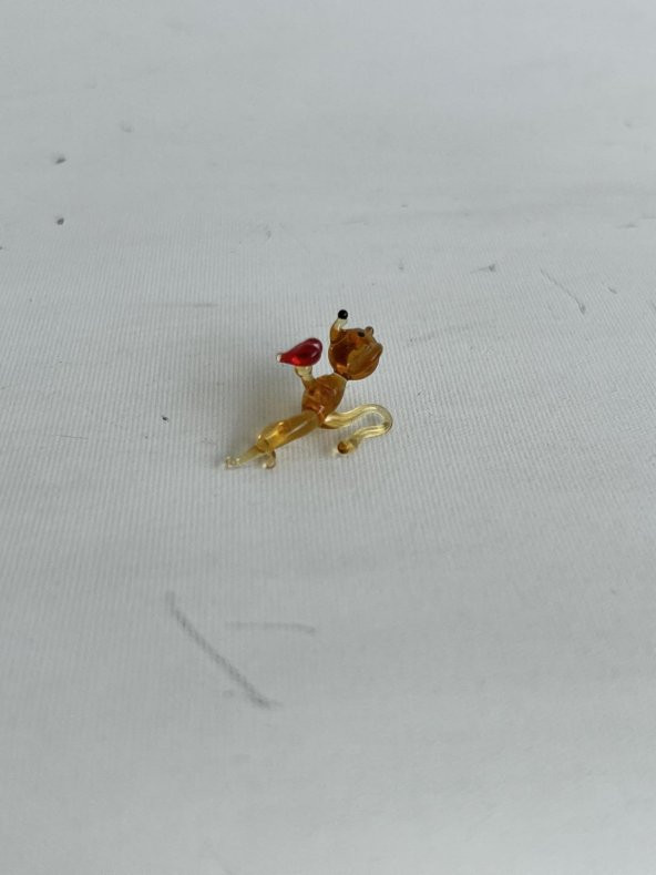 El Yapımı Mini Murano Cam Fare Biblo A115-02 - Resim 5