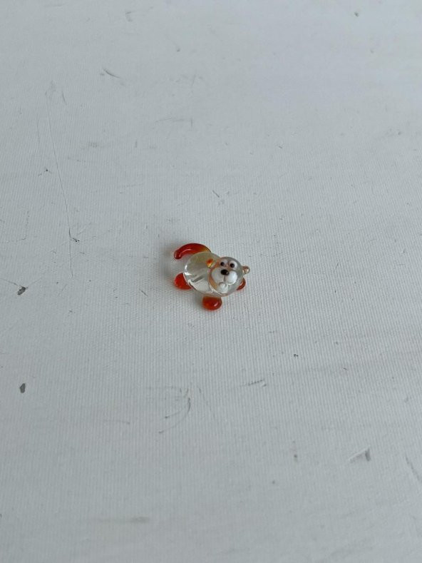 El Yapımı Mini Murano Cam Sincap Biblo A115-06 - Resim 3
