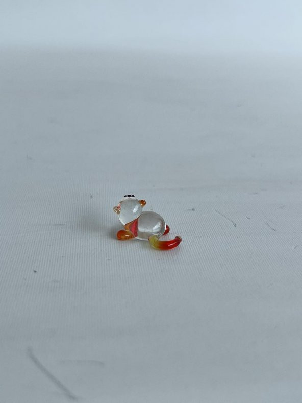 El Yapımı Mini Murano Cam Sincap Biblo A115-06 - Resim 5