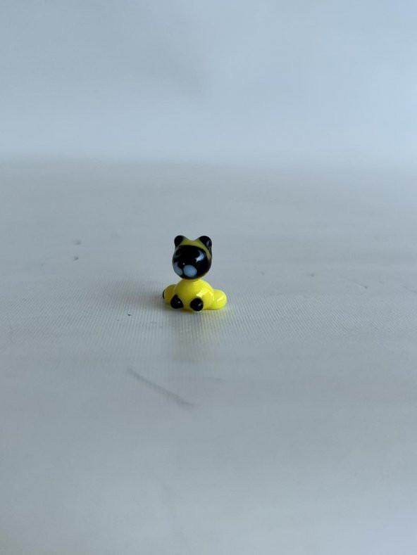 El Yapımı Mini Murano Cam Kedi Biblo A116-03 - Resim 3