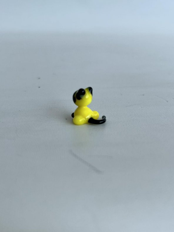 El Yapımı Mini Murano Cam Kedi Biblo A116-03 - Resim 5