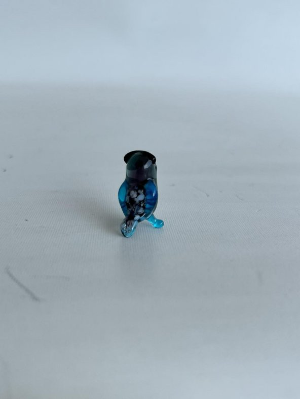 El Yapımı Mini Murano Cam Baykuş Biblo A117-04 - 4