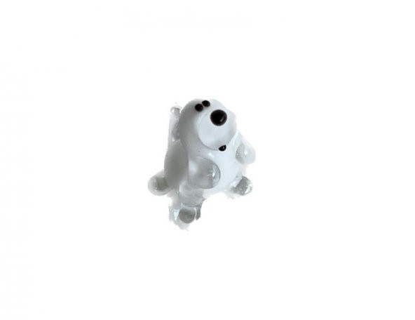 El Yapımı Mini Murano Cam Köpek Biblo A117-05
