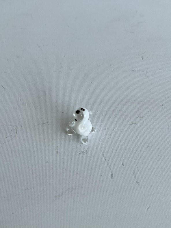 El Yapımı Mini Murano Cam Köpek Biblo A117-05 - 3