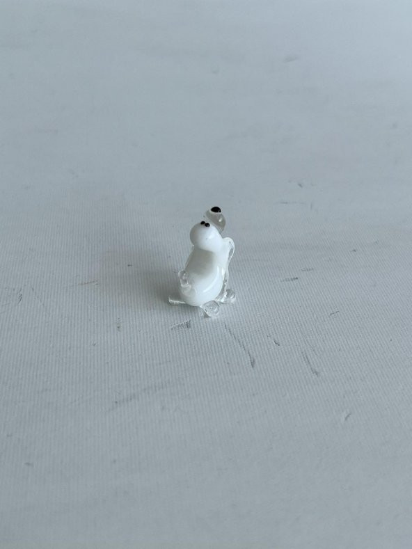 El Yapımı Mini Murano Cam Köpek Biblo A117-05 - 4