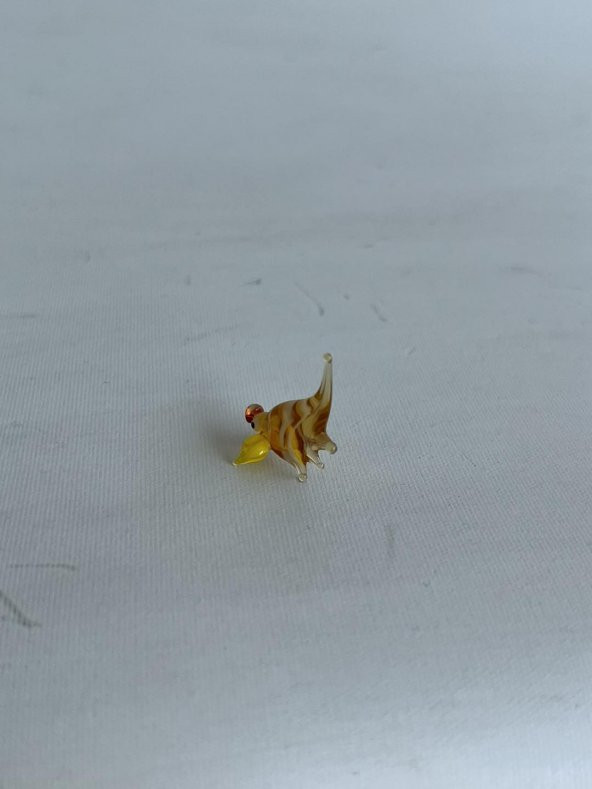 El Yapımı Mini Murano Cam Balık Biblo A117-06 - Resim 5