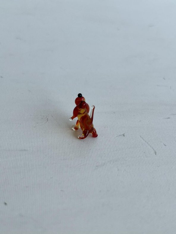 El Yapımı Mini Murano Cam Köpek Biblo A118-03 - 5