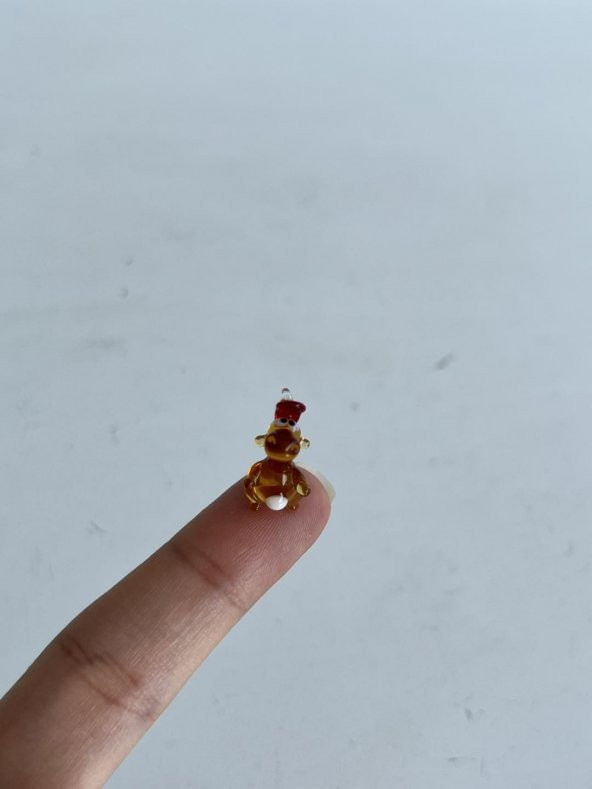 El Yapımı Mini Murano Cam İnek Biblo A118-06 - 2