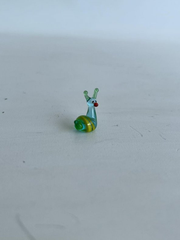 El Yapımı Mini Murano Cam Salyangoz Biblo A119-04 - 3
