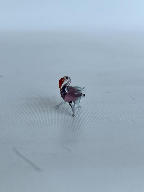 El Yapımı Mini Murano Cam Flamingo Biblo A120-02 - 3