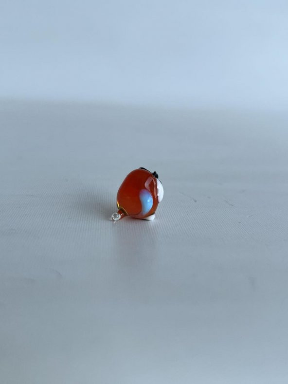 El Yapımı Mini Murano Cam Baykuş Biblo A120-06 - Resim 5