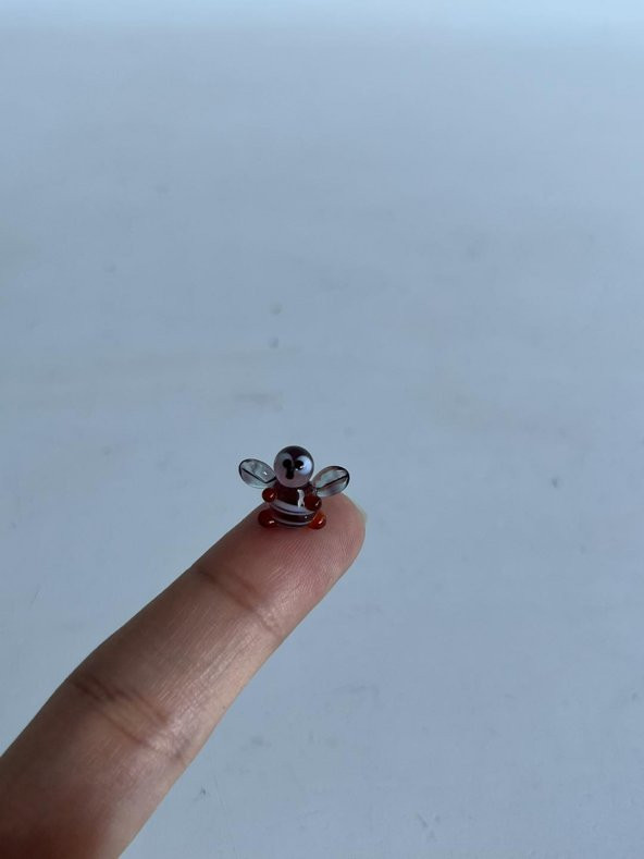 El Yapımı Mini Murano Cam Arı Biblo A122-03 - 2