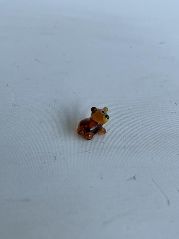 El Yapımı Mini Murano Cam Ayı Biblo A122-04 - Resim 5