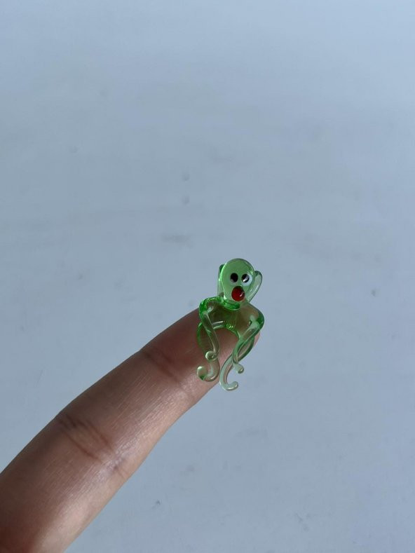 El Yapımı Mini Murano Cam Ahtapot Biblo A122-06 - Resim 2