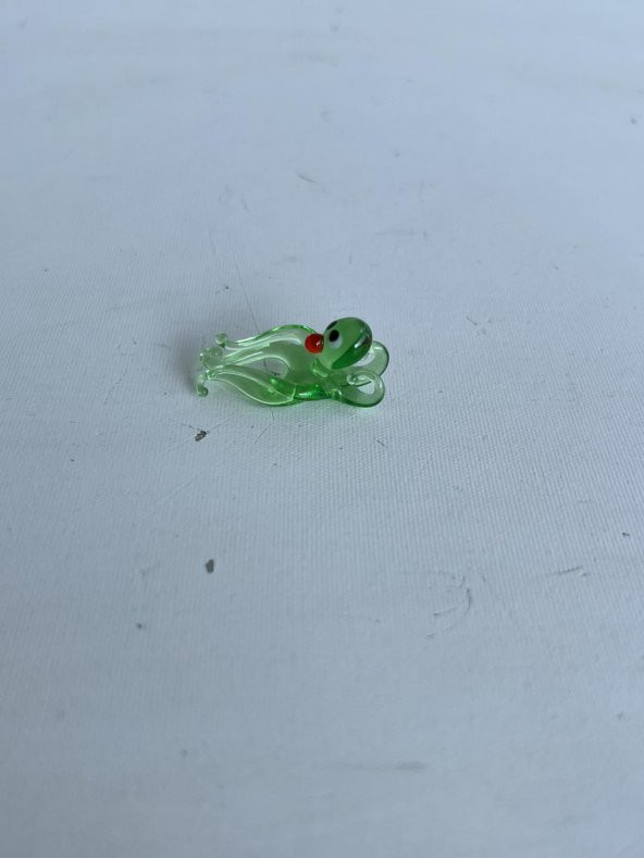 El Yapımı Mini Murano Cam Ahtapot Biblo A122-06 - Resim 3