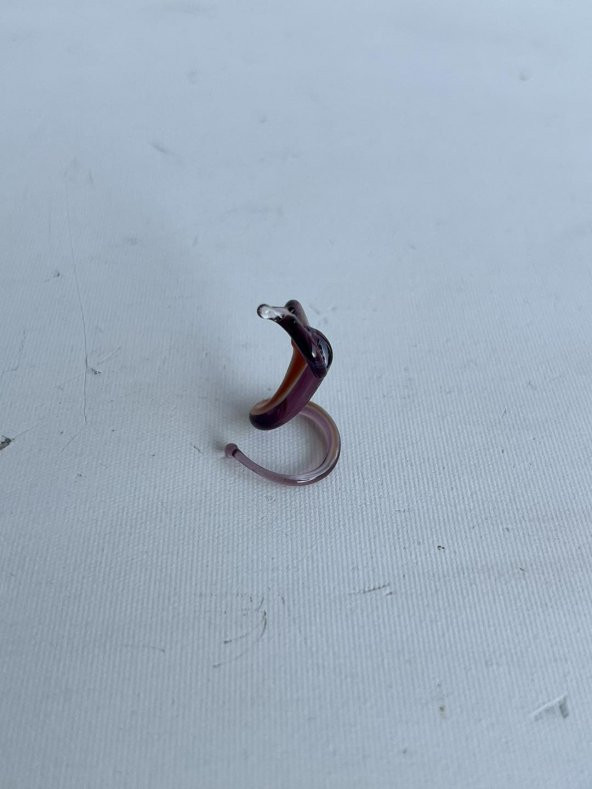 El Yapımı Mini Murano Cam Yılan Biblo A123-01 - Resim 3