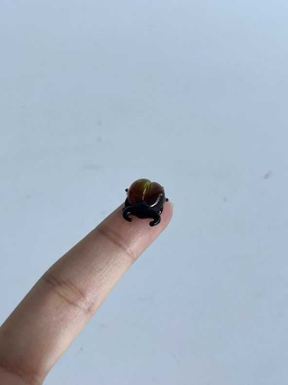 El Yapımı Mini Murano Cam Geyik Böceği Biblo A123-04 - Resim 2