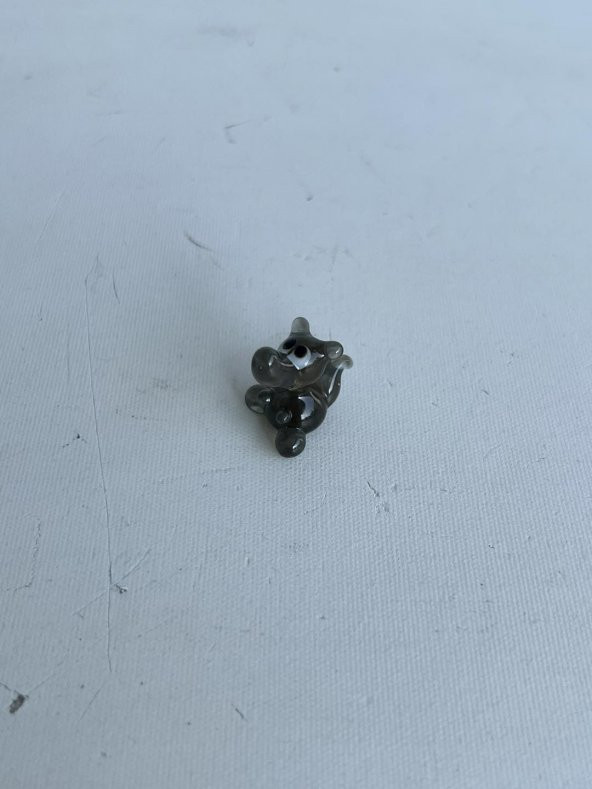 El Yapımı Mini Murano Cam Köpek Biblo A122-05 - Resim 3