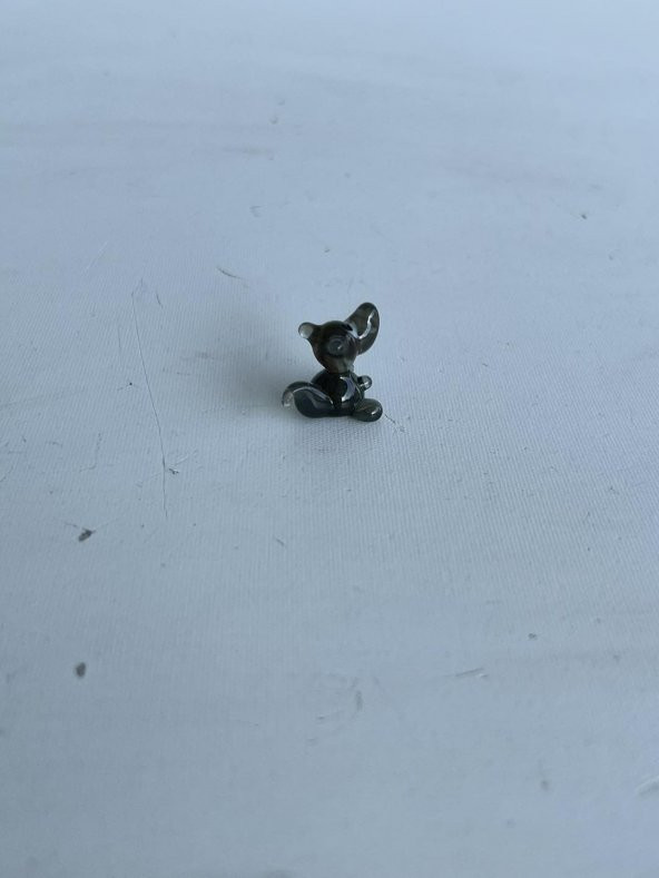 El Yapımı Mini Murano Cam Köpek Biblo A122-05 - Resim 4