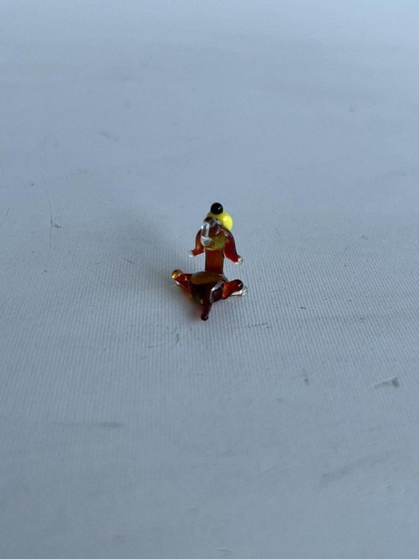 El Yapımı Mini Murano Cam Köpek Biblo A123-05 - 4
