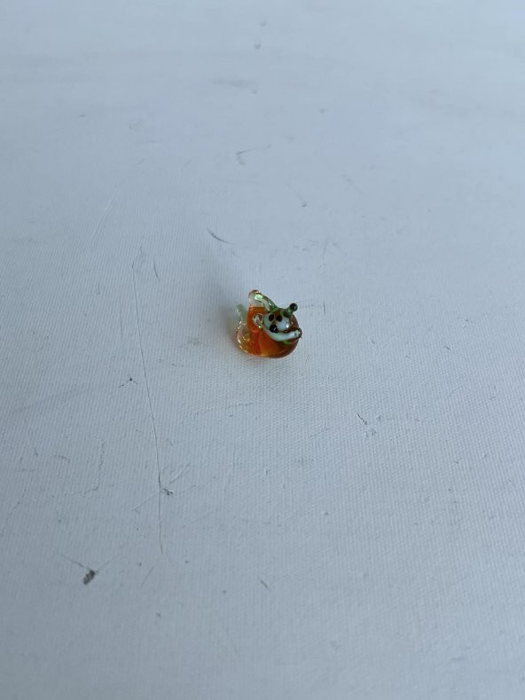 El Yapımı Mini Murano Cam Salyangoz Biblo A123-06 - Resim 3