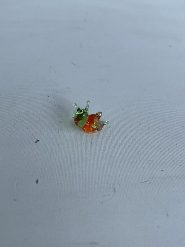 El Yapımı Mini Murano Cam Salyangoz Biblo A123-06 - Resim 5