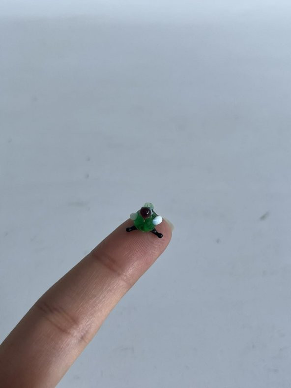 El Yapımı Mini Murano Cam Kuş Biblo A125-03 - 2