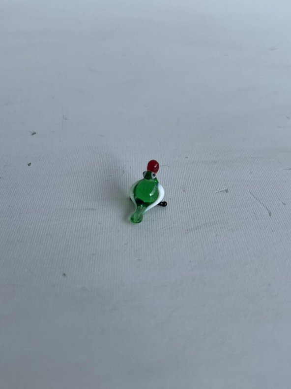 El Yapımı Mini Murano Cam Kuş Biblo A125-03 - 4