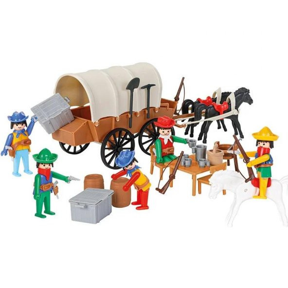 Pilsan Oyuncak Mini Mekanik Serisi:3 Kovboy Arabası