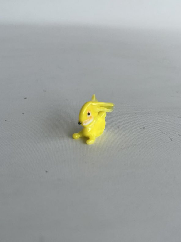 El Yapımı Mini Murano Cam Tavşan Biblo A127-02 - Resim 3