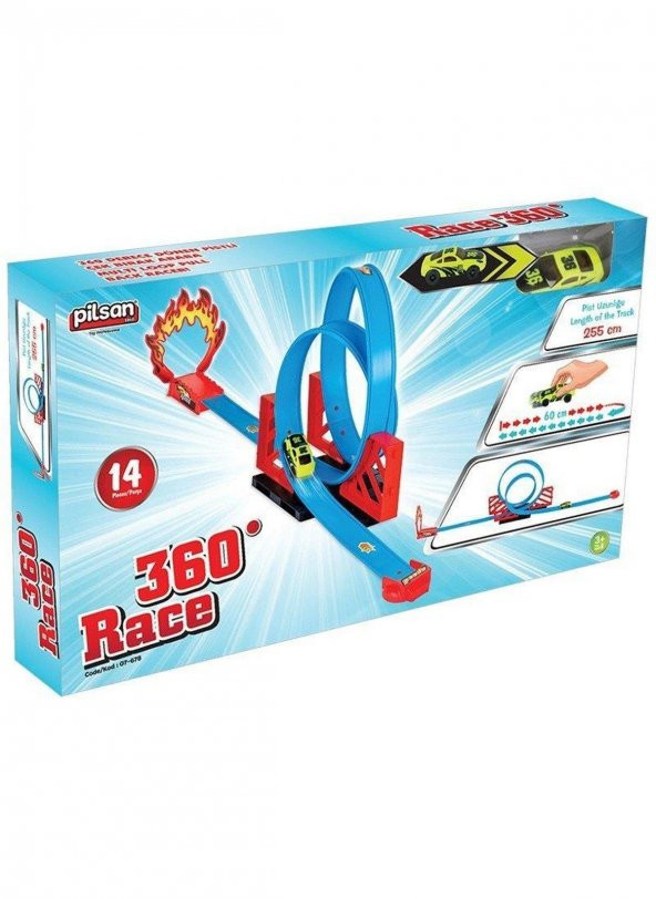 Pilsan Oyuncak Yarış Pisti Oyun Race 360° Yarış Pisti - Resim 2
