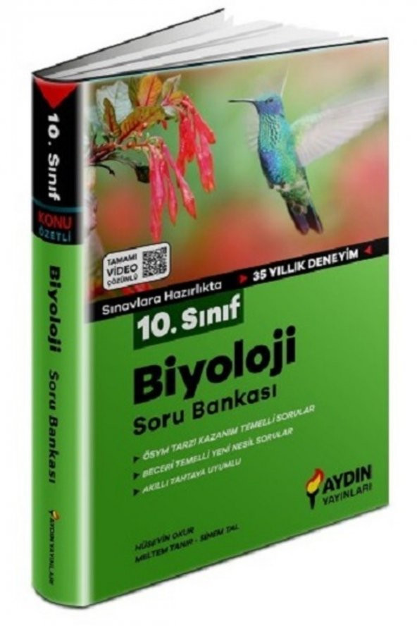Aydın 10. Sınıf Biyoloji Soru Bankası 2024