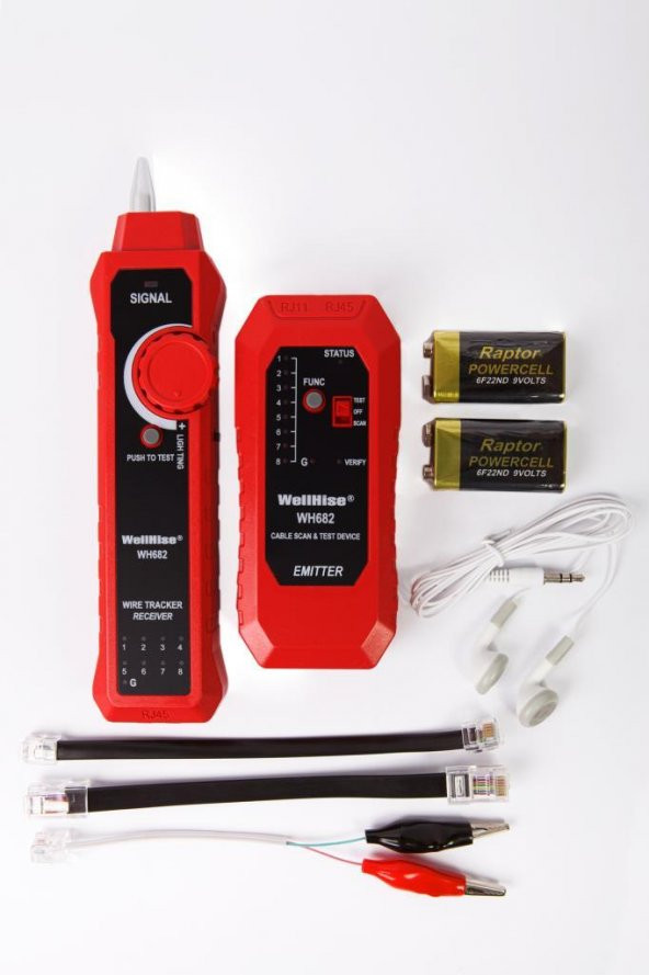 WellHise WH682 Kablo Bulucu Kablo Test Cihazı BiliBili Wire Tracker Çantalı - 2