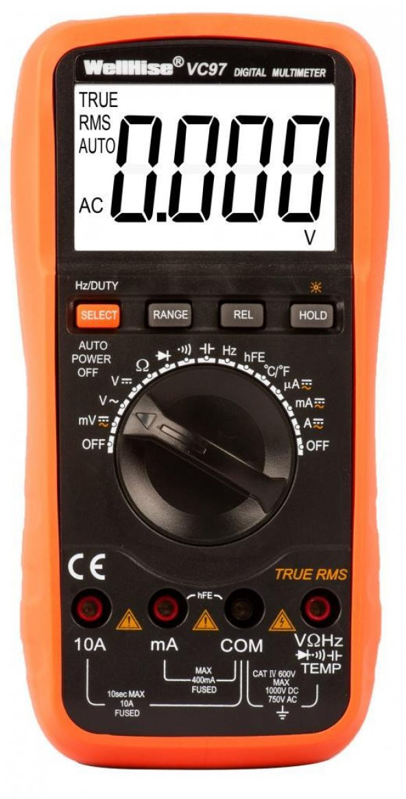 WellHise VC97 Dijital Multimetre Avometre TRUE RMS - 2