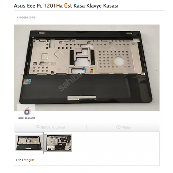 Asus Eee Pc 1201Ha Üst Kasa Klavye Kasası