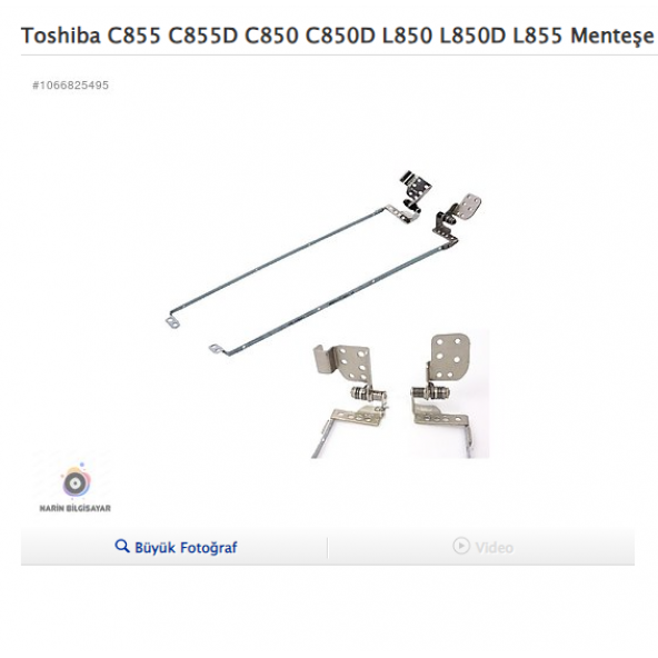 Toshiba C855 C855D C850 C850D L850 L850D L855 Menteşe TAKIMI