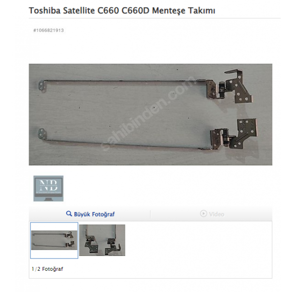 Toshiba Satellite C660 C660D Menteşe Takımı