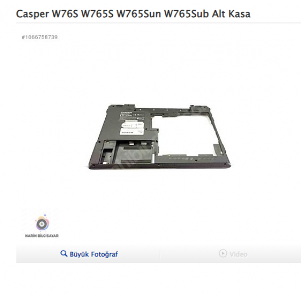 Casper W76S W765S W765Sun W765Sub Alt Kasa