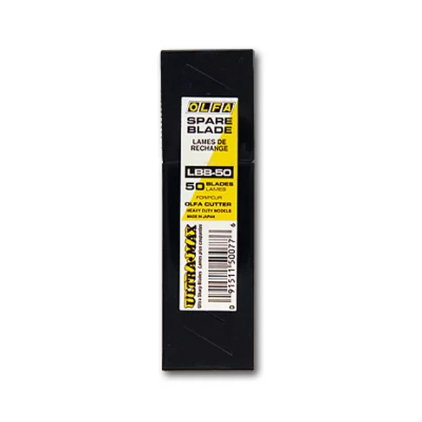 OLFA LBB-50 Extra Keskinleştirilmiş Excel Black Serisi Maket Bıçağı Yedeği (50 li) - 2