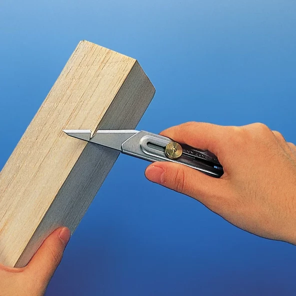 OLFA CK-2 Ahşap İşçiliğine Özel Maket Bıçağı (Paslanmaz Gövde) - Resim 3