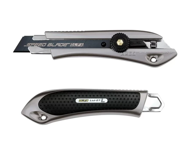 OLFA LTD-L-LFB Geniş Maket Bıçağı Vidalı Metalik Renk Sert Plastik Kaplama ürün görseli