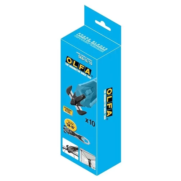 OLFA SKB-16/10 Emniyetli Maket Bıçağı Yedeği (10 tüp) - Resim 2
